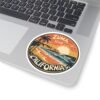 Zuma Beach, California - Vintage Sunset Sticker | Coastal Vibes & Palm Trees Emblem