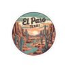 Southwest Sunset Kiss-Cut Stickers, El Paso Desert River Decal, Travel Gift, Souvenir, Laptop Decal, Journal Sticker, Water Bottle Decal