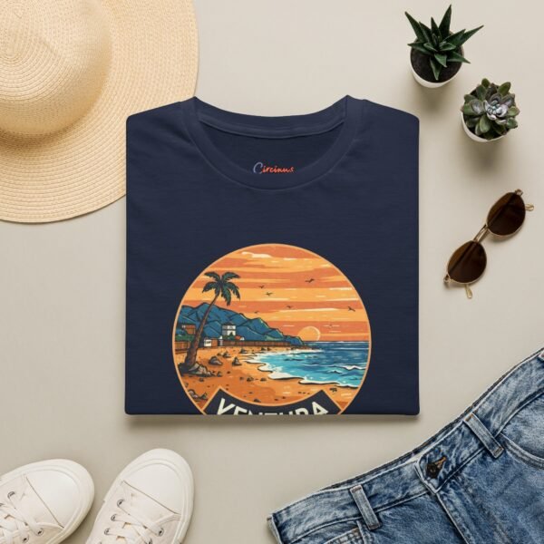 Ventura California Sunset Softstyle T-Shirt, Beach Lover Tee, Coastal Sunset Shirt, Ocean Vibes Top, Vacation Tshirt