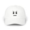 Pixel Art Angry Face Hat - Embroidered Funny Baseball Cap, Minimalist 8-Bit Gamer Hat, Unique Pixel Expression Cap, Unisex Adjustable Hat