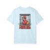 Funny Flamingo T-Shirt - Passport Problems Graphic Tee, Travel Humor Front & Back Print Shirt, Quirky Bird Streetwear Gift