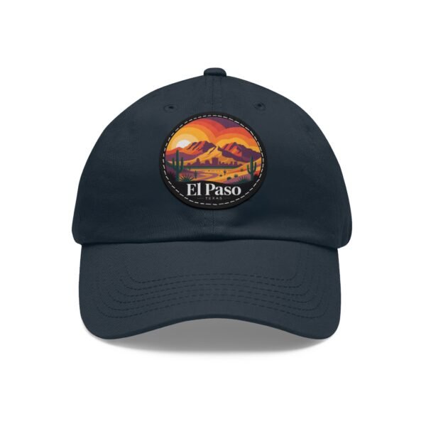 El Paso Texas Dad Hat - Retro Desert Sunset Embroidered Cap, Southwestern Patch Baseball Hat, Travel Gift, Unisex Coastal Style