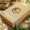 Stickers, Vintage Ocean Art, California Sunset Design, Coastal Landscape Illustration, Surf & Sail Graphic
