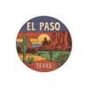 Sunset Cacti Stickers, El Paso Texas Souvenir, Desert Mountain Decals, Traveler Sticker Pack, Southwestern Decor