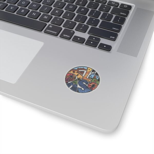 Southwest Texas Kiss-Cut Stickers | Colorful El Paso Culture & Landscape Art, Texas Souvenir, Travel Sticker, Laptop Decal, Planner Sticker