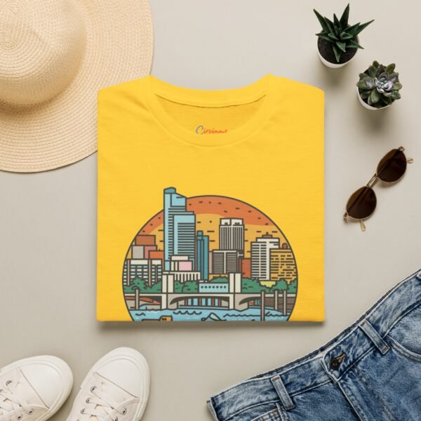 Tampa Florida T-Shirt - Cityscape Sunset Tee, Tampa Skyline Shirt, Unisex Softstyle Gift for Travelers