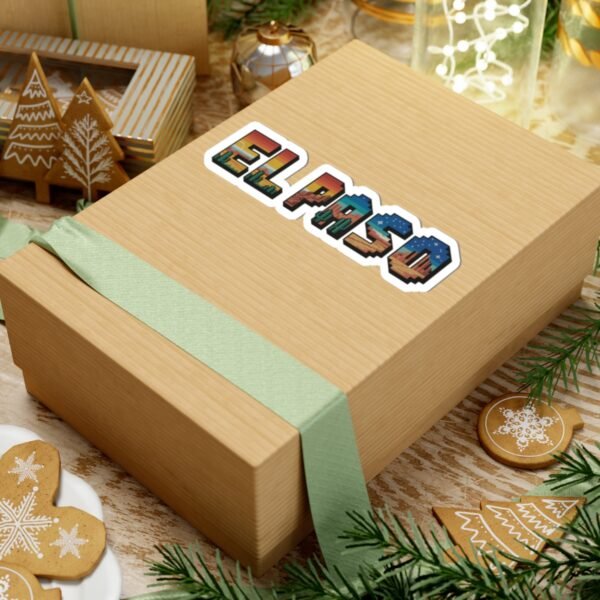 El Paso Pixel Art Sticker - Retro Texas Desert Decal, Laptop & Journal Decor, El Paso Gift, Vinyl Sticker