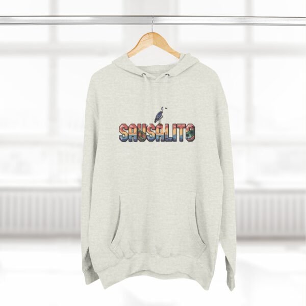 Sausalito Pixel Art Hoodie - Coastal California Vibes, Golden Gate Sunset, Sailboats & Nature - City Vibes Collection, Cozy Unisex