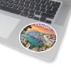 Cadaqués Spain Sticker - Mediterranean Sunset Coastal Art, Colorful Travel Souvenir, Spanish Seaside Village Scene, Summer Vibes