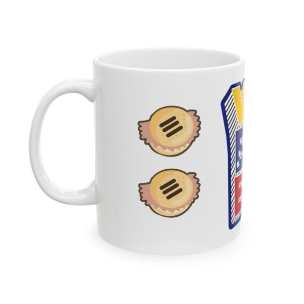 Venezuela with arepas Ceramic Mug - 11oz, Countries Edition, Kitchen Decor, Coffee Cup, Tea Mug, South America Gift, Traveler Souvenir
