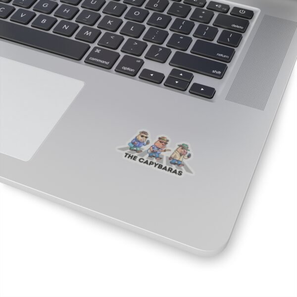 8752949924835435186_1200.jpeg Cool Capybaras Crossing Sticker, Cute Rodent Lover Gift, Gift for Capybara Lover, Pixel Art Design