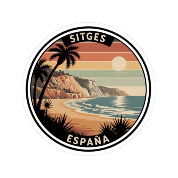Sitges España: Sunset Cliffs & Palm Coast Sticker