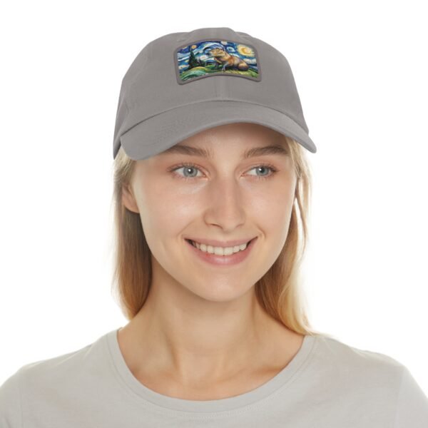 Capybara Starry Night Hat - Embroidered Funny Animal Baseball Cap, Van Gogh Inspired Parody Gift