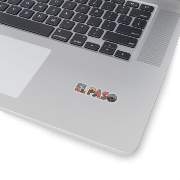 Texas Landscape Kiss-Cut Stickers | El Paso Artistic Letters, Southwest Symbols, Travel Accessories, Unique Decals for Water Bottles and