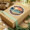 Zuma Beach California Sticker - Retro Sunset Coastal Decal, Surf Art Vinyl Sticker, Summer Vibes Gift