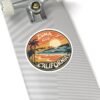 Zuma Beach, California - Vintage Sunset Sticker | Coastal Vibes & Palm Trees Emblem