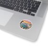 Cadaqués Spain Sticker - Mediterranean Sunset Coastal Art, Colorful Travel Souvenir, Spanish Seaside Village Scene, Summer Vibes