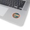 Cabo de Gata Spain Sticker - Retro Pixel Art Travel Badge with Cliffs, Lighthouse & Cactus - Vintage Mediterranean Souvenir Decal