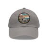 Cabo de Gata Hat - PU Leather Patch Pixel Art Sunset Baseball Cap, Spain Coastal Souvenir