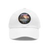 Carmel by the Sea Hat - Pixel Art Sunset Leather Patch Cap, California Coastal Retro Style, Unique Vintage Travel Gift