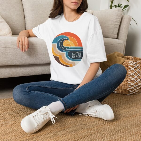 Retro Zuma Beach Wave Tee - California Surf Vibes T-Shirt | Vintage Sunset Design | Unisex Softstyle Shirt