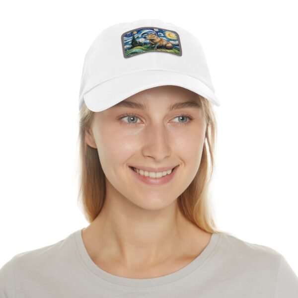 Capybara Starry Night Hat - Embroidered Funny Animal Baseball Cap, Van Gogh Inspired Parody Gift