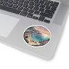 Nerja Spain Sticker - Pixel Art Mediterranean Sunset | Retro 8-Bit Coastal Design of Andalucía | Travel Vinyl Decal for Laptop & Bottle