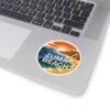 Zuma Beach California Sticker - Retro Sunset Coastal Vibes, Cool Round Vinyl Decal for Laptops & Bottles