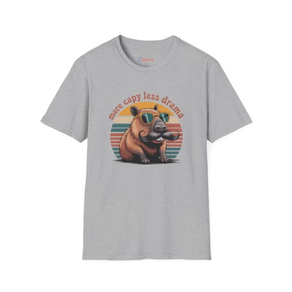 9520090743182725440_2048.jpeg More Capy Less Drama T-Shirt - Funny Capybara Shirt, Retro Animal Tee, Chill Mustache Capybara, Capybara Nation Gift Idea