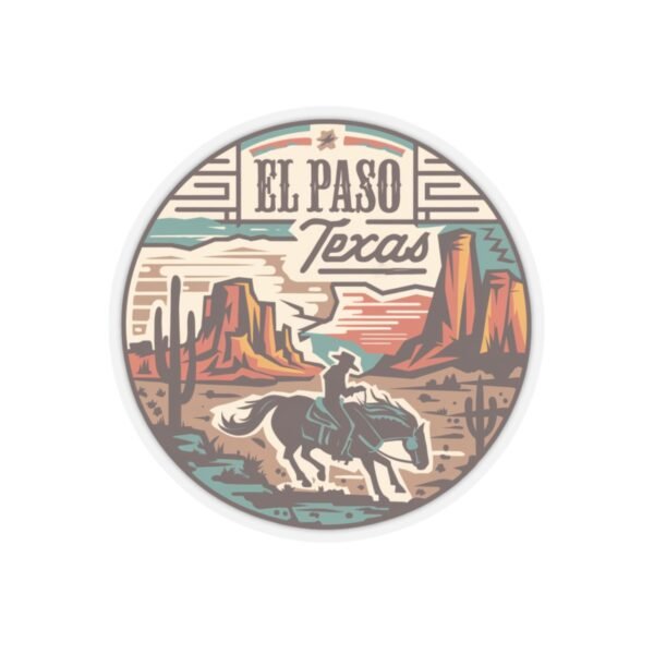 Texas City Stickers, El Paso Country Flair, Travel Sticker, Laptop Decal, Vinyl Decal, Southwestern Decor, Western Style Decoration