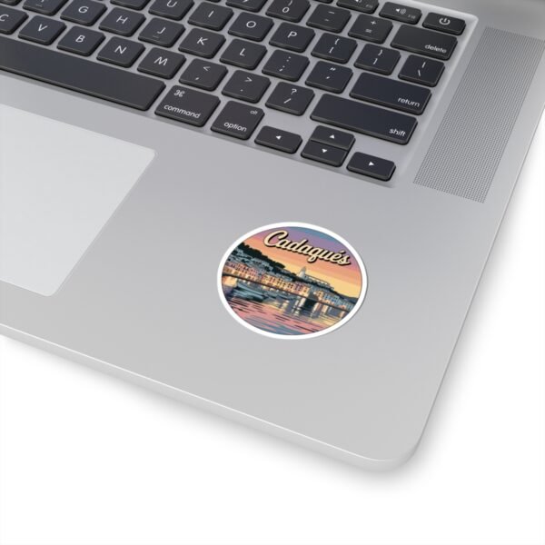 Cadaqués Spain Sticker - Retro Travel Poster Style Coastal Art