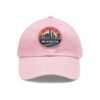 Wichita Kansas Hat - PU Leather Patch Retro City Skyline Baseball Cap, Wichita Travel Souvenir,
