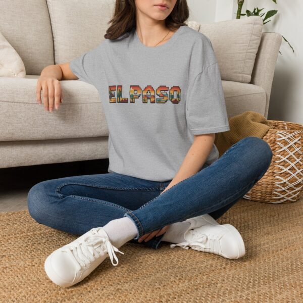 El Paso Texas Pixel Art Shirt - Retro 8-Bit Desert Sunset Design | Unisex Softstyle T-Shirt