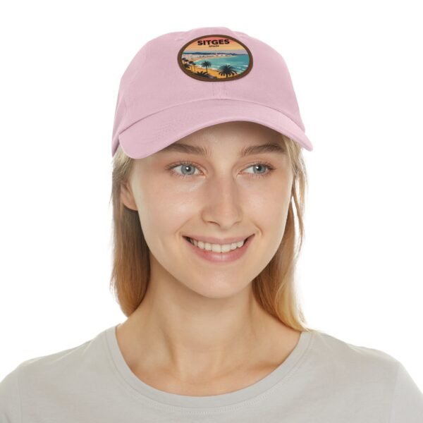 Sitges Spain Hat - Vintage Coastal Patch Cap, Retro Dad Hat with Sunset Beach Design, Mediterranean Travel Souvenir Baseball Cap