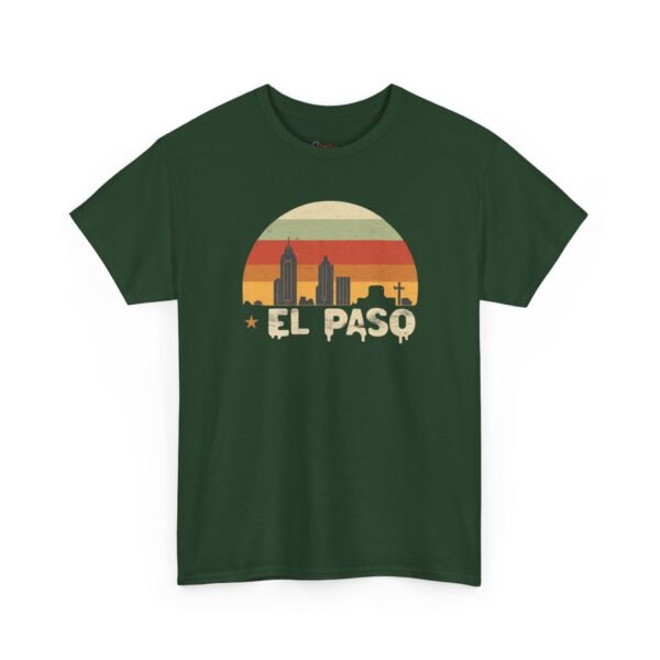 9708857309287546157_2048.jpeg El Paso, Texas | City center at sunset - Unisex Heavy Cotton Tee