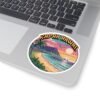 Kapaa Hawaii Pixel Art Sticker - Retro 8-Bit Beach Sunset with Nounou Mountain & Palm Trees - Vintage Gamer Travel Souvenir