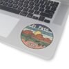 Desert Landscape Stickers, Southwest Cactus Decals, El Paso Texas Vinyl Stickers, Travel Adventure Souvenirs, USA State City Kiss-Cut Decor