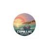 Comillas Spain Sticker: Fishermen Boat Sunset Pixel Art